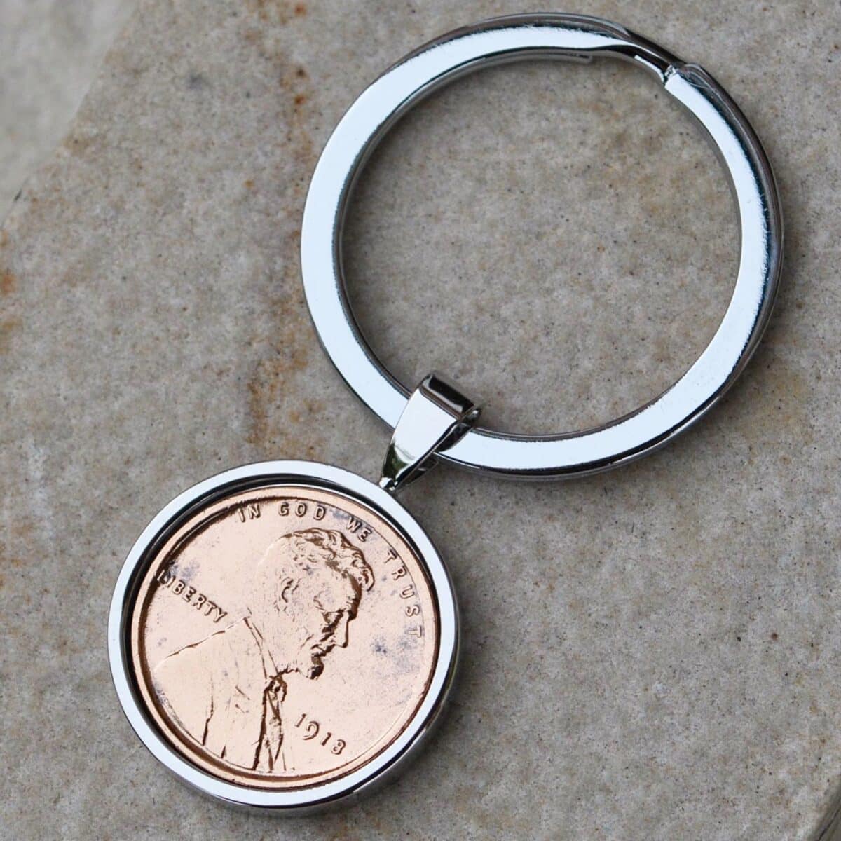 1918 United States One Penny Keyring