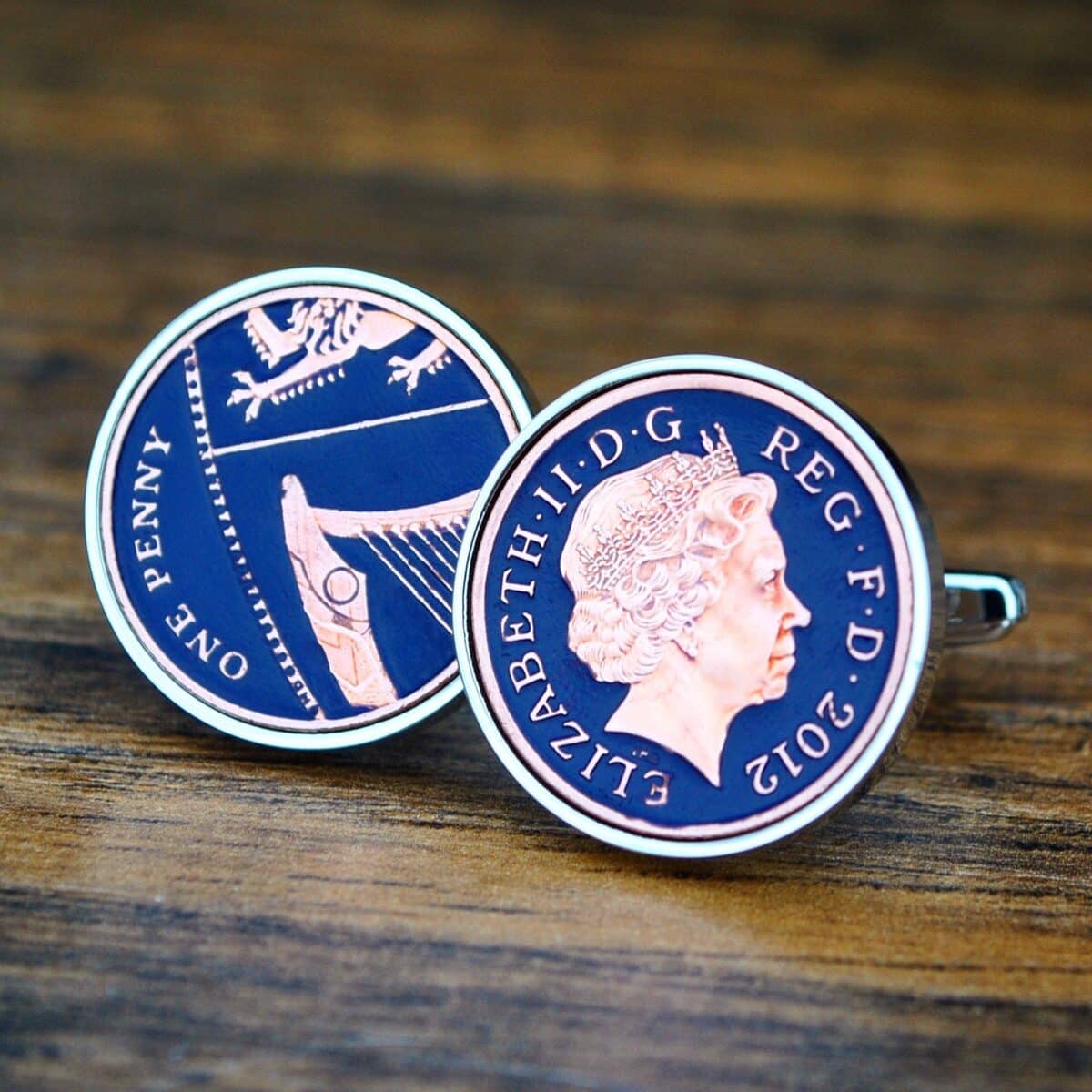 2013 One Pence Coin Cufflinks