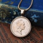 1985 One Pence Coin Necklace