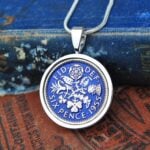 1955 Lucky Sixpence Coin Necklace