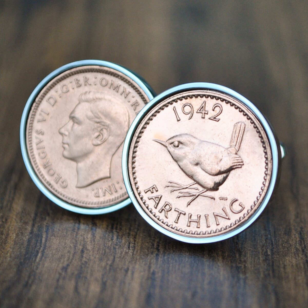 1942 Farthing Coin Cufflinks