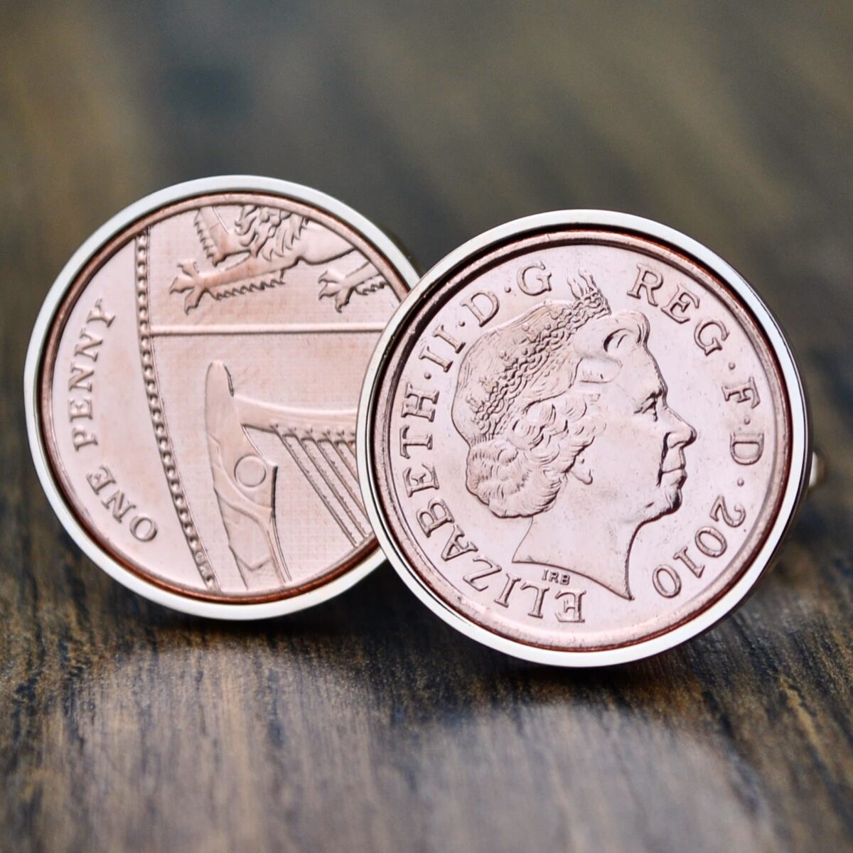 2010 One Penny Coin Cufflinks