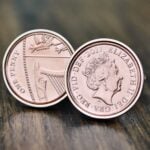 2017 One Pence Coin Cufflinks