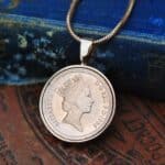 1986 One Pence Coin Necklace