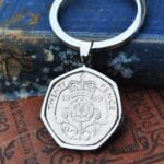 1989 Twenty Pence Coin Keyring