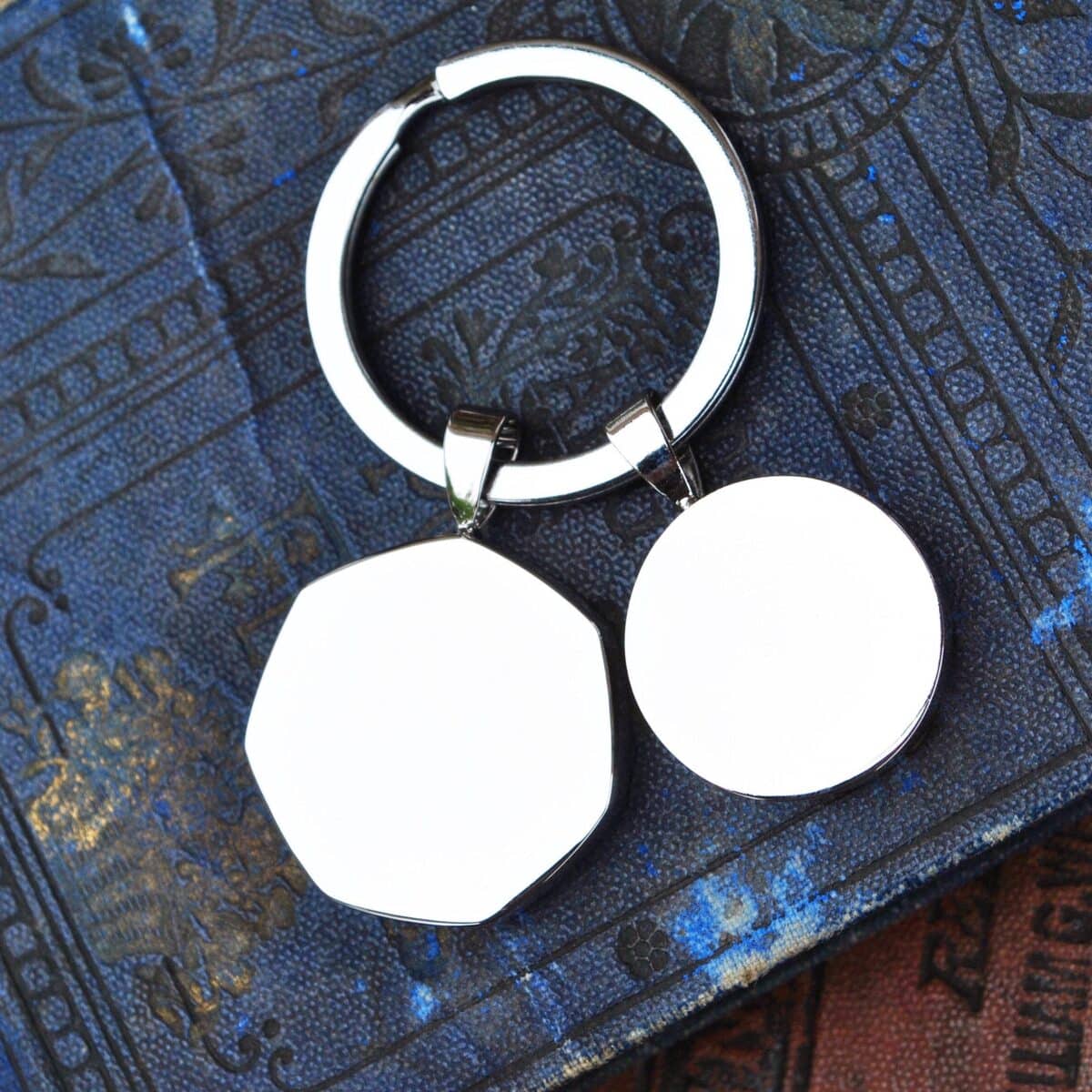 1995 30th Birthday Keyring, 20p and 5p Coins - Heads and Tails Coin Jewellery