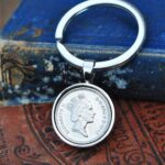 1990 Five Pence Coin Keyring
