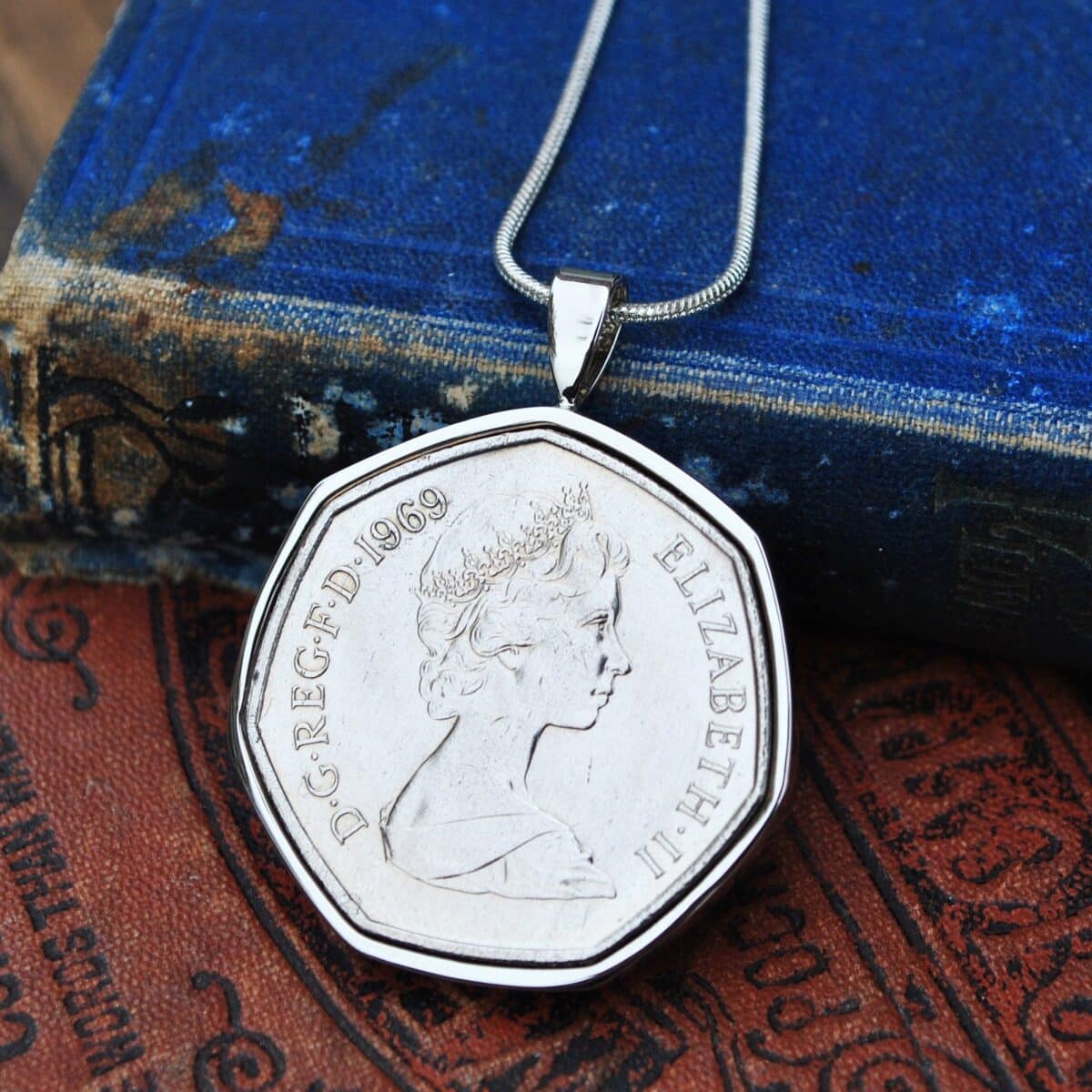 1969 Fifty Pence Coin Necklace
