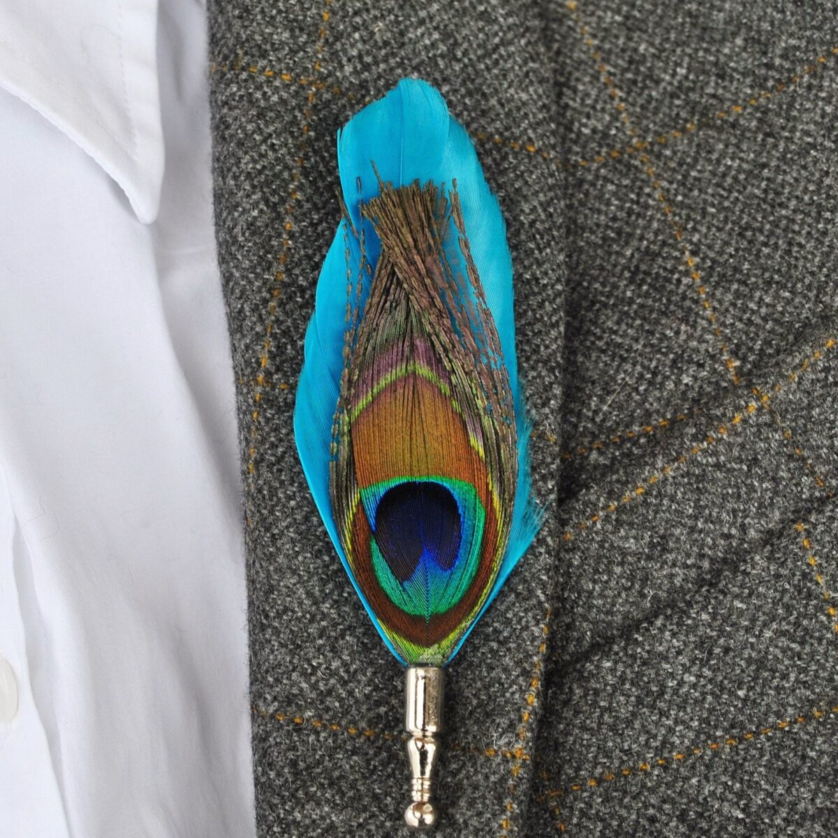 Peacock Lapel Pin - Image 7