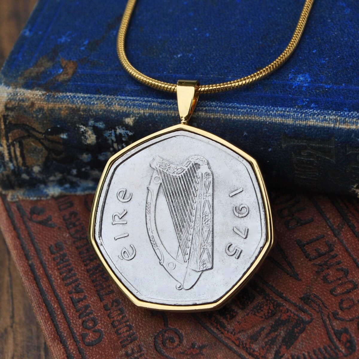1975 Irish Fifty Pence Coin Necklace