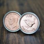 1938 Farthing Coin Cufflinks
