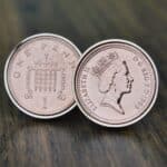 1996 One Penny Coin Cufflinks