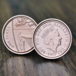 2016 One Penny Coin Cufflinks