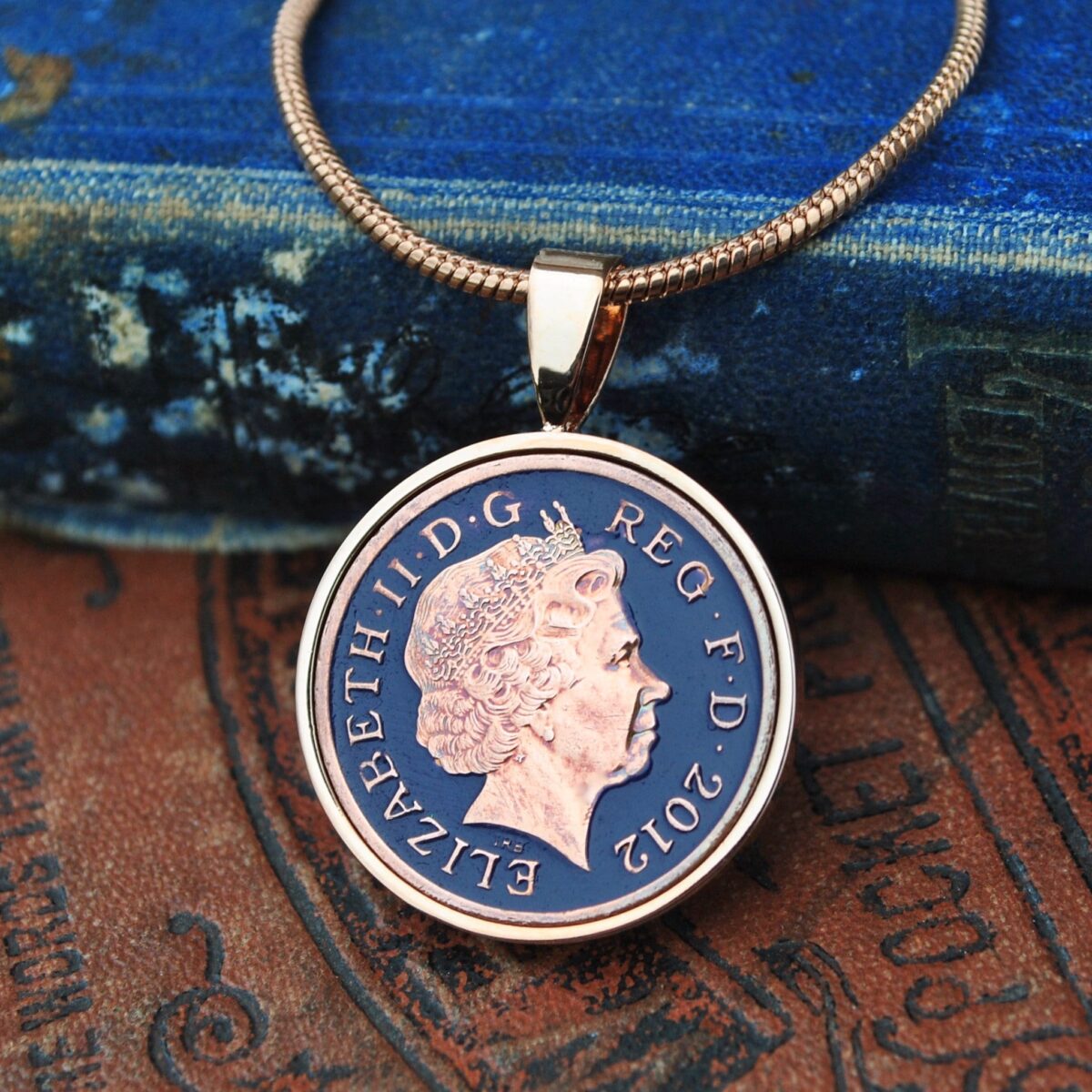 2012 One Pence Coin Necklace