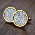 1947 Lucky Sixpence Coin Cufflinks