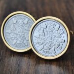 1931 Lucky Sixpence Coin Cufflinks
