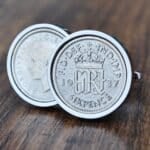 1937 Lucky Sixpence Coin Cufflinks