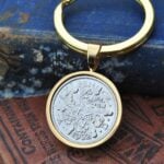 1932 Lucky Sixpence Coin Keyring