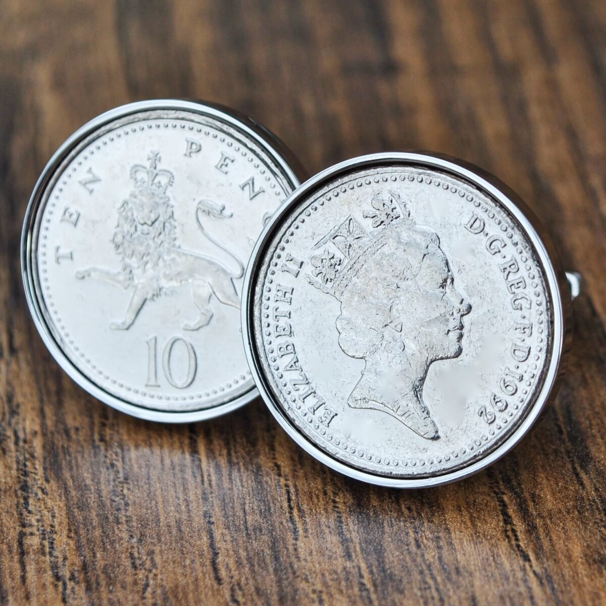 1992 Ten Pence Coin Cufflinks