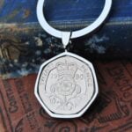 1990 Twenty Pence Coin Keyring