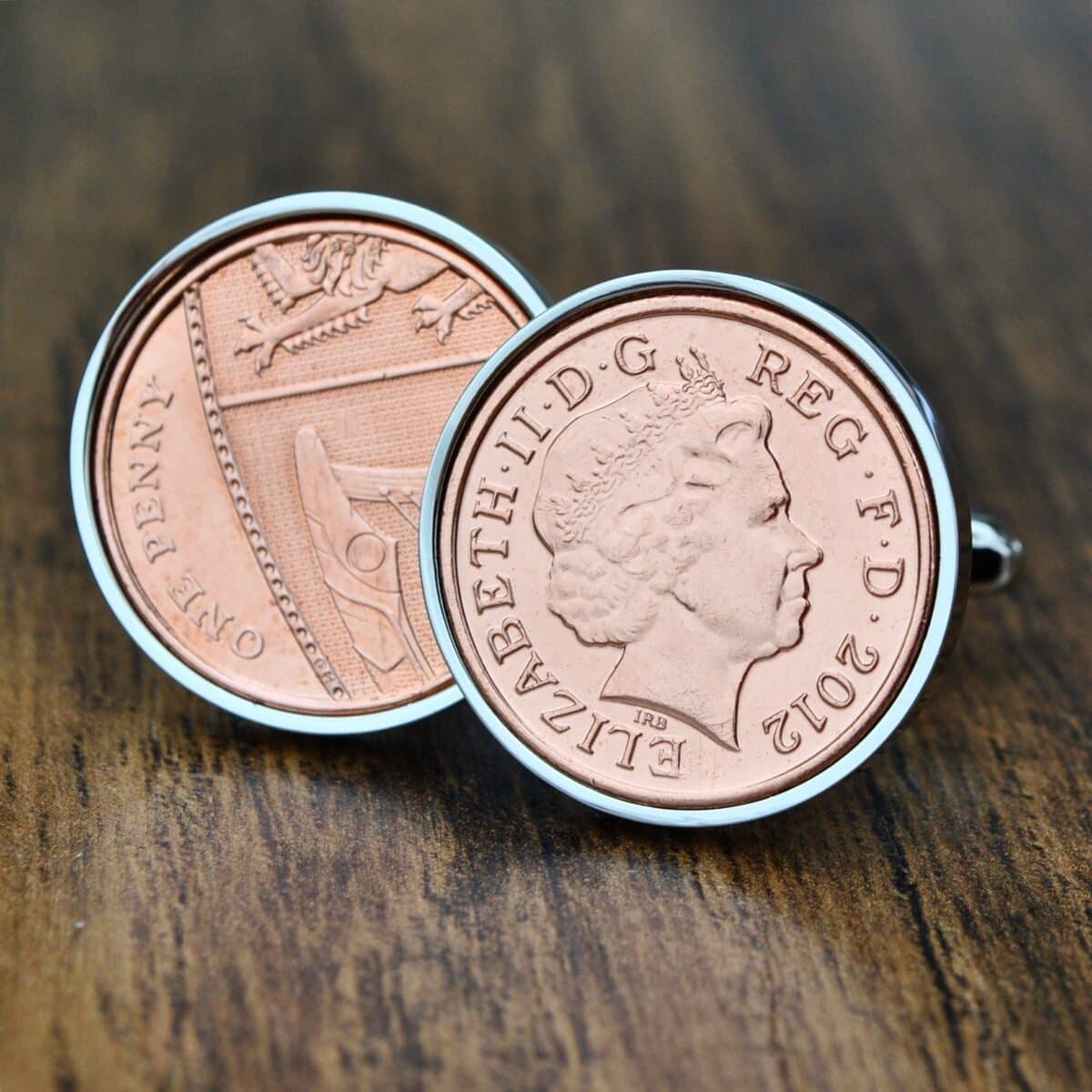 2012 One Penny Coin Cufflinks