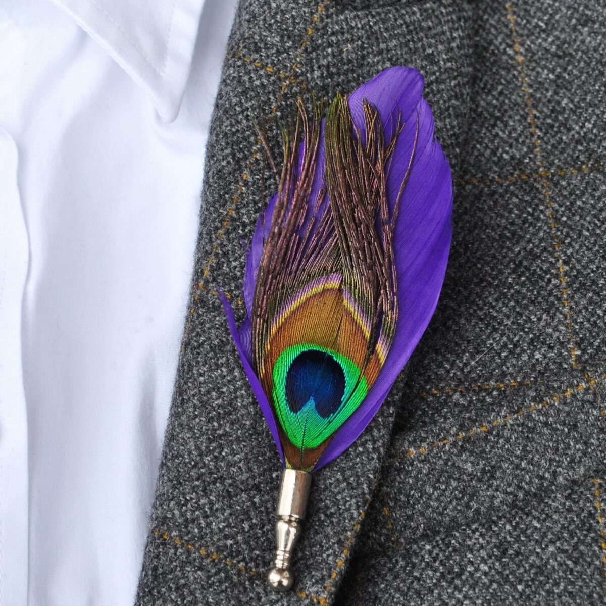 Peacock Lapel Pin - Image 6