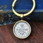 1964 Lucky Sixpence Coin Keyring