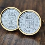 1938 Lucky Sixpence Coin Cufflinks