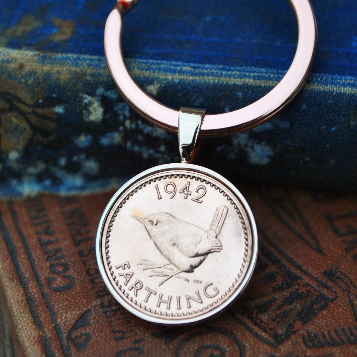 1942 Farthing Coin Keyring
