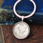 1941 Farthing Coin Keyring