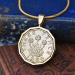 1950 Threepence Coin Necklace