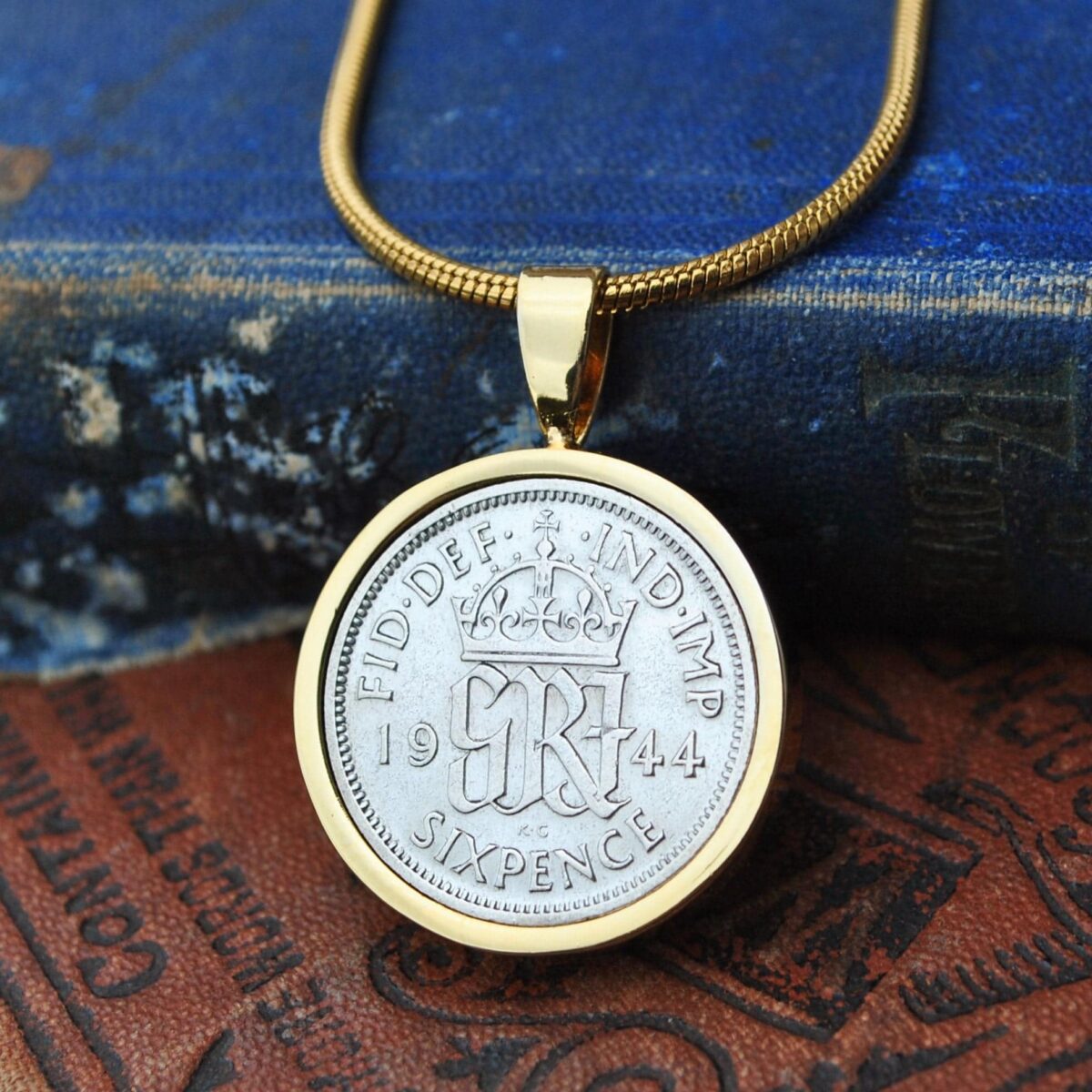 1944 Lucky Sixpence Coin Necklace