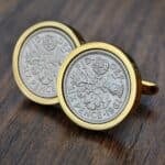 1961 Sixpence Coin Cufflinks