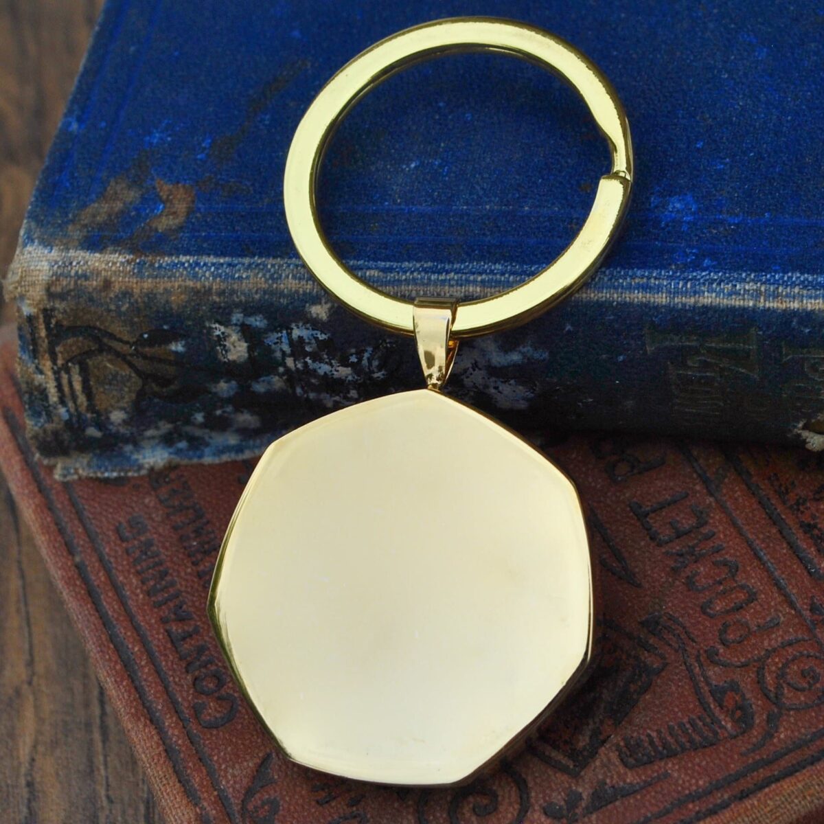 1970 Fifty Pence Coin Keyring, 55th Birthday Gift- Gold - Image 8
