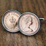 1976 Halfpenny Coin Cufflinks