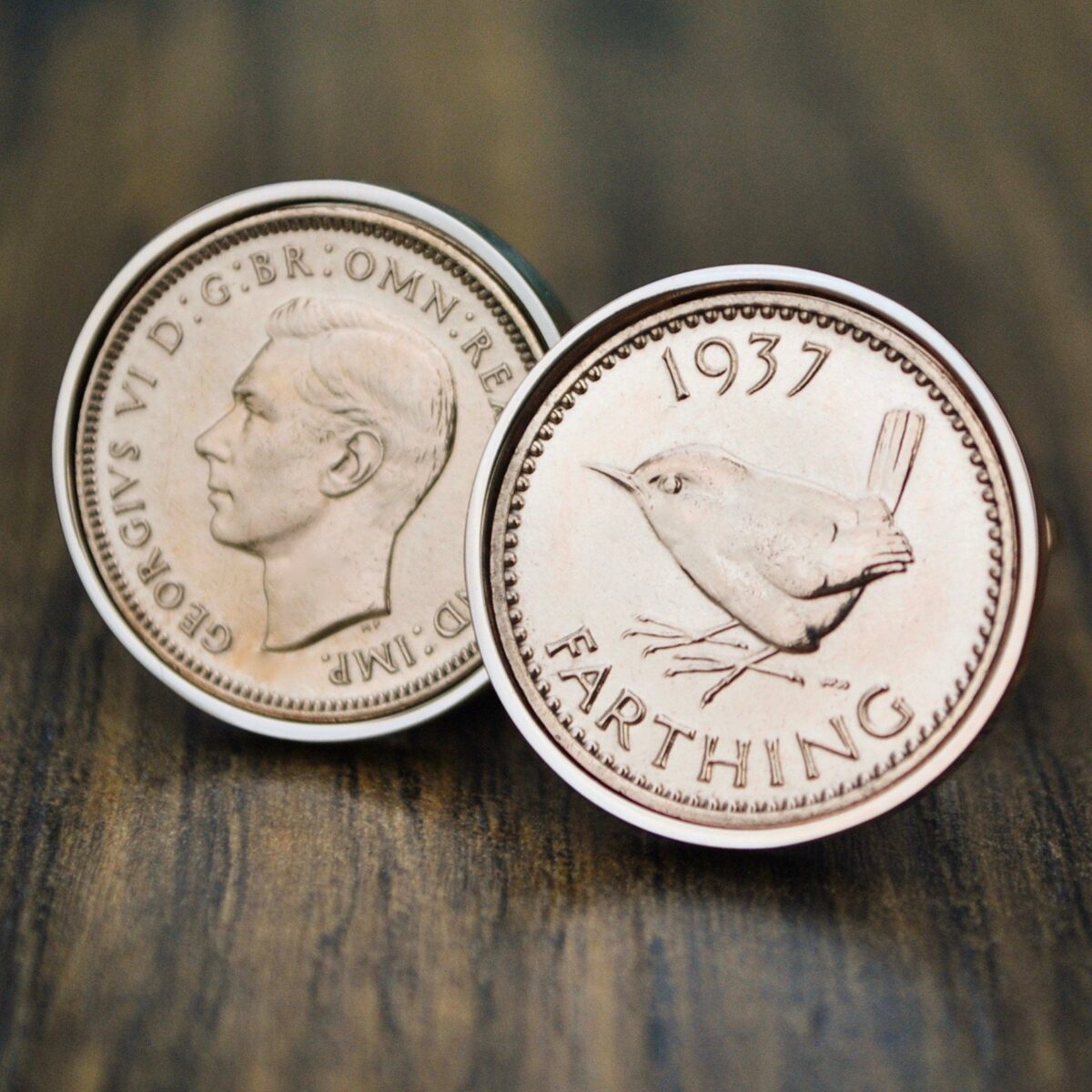 1937 Farthing Coin Cufflinks