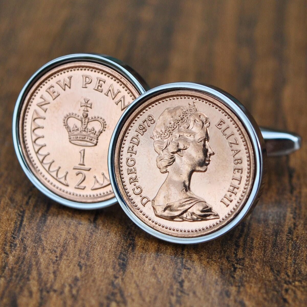 1979 Halfpenny Coin Cufflinks