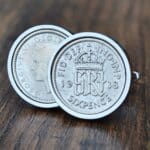 1938 Lucky Sixpence Coin Cufflinks