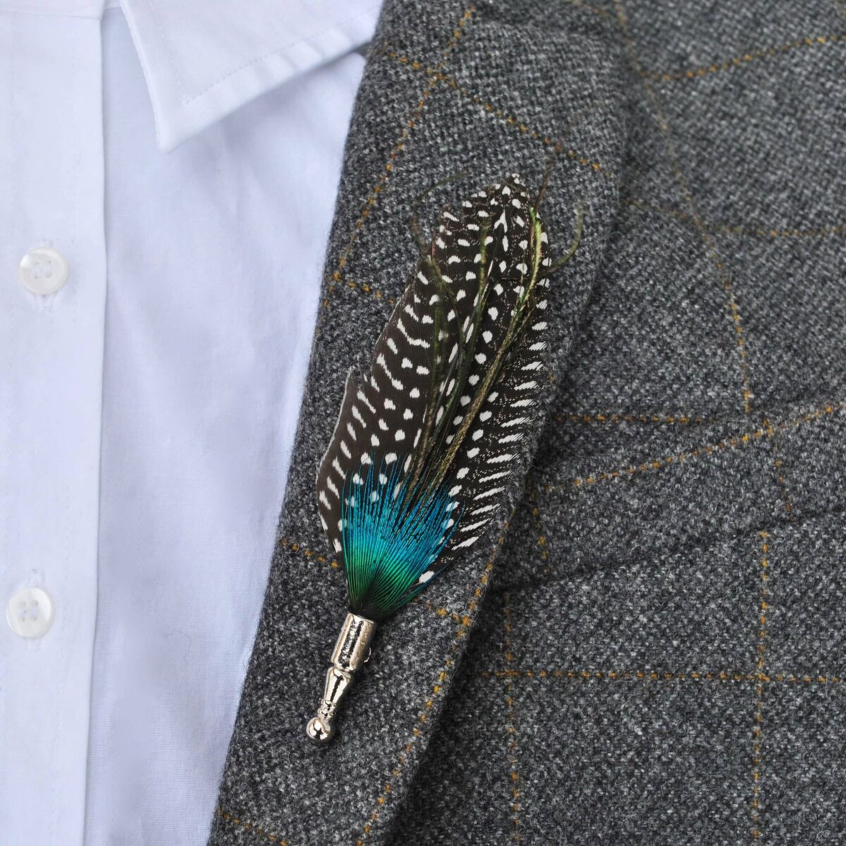 Peacock Lapel Pin - Image 4