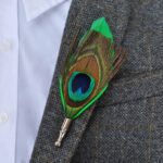 Peacock Lapel Pin - Image 2