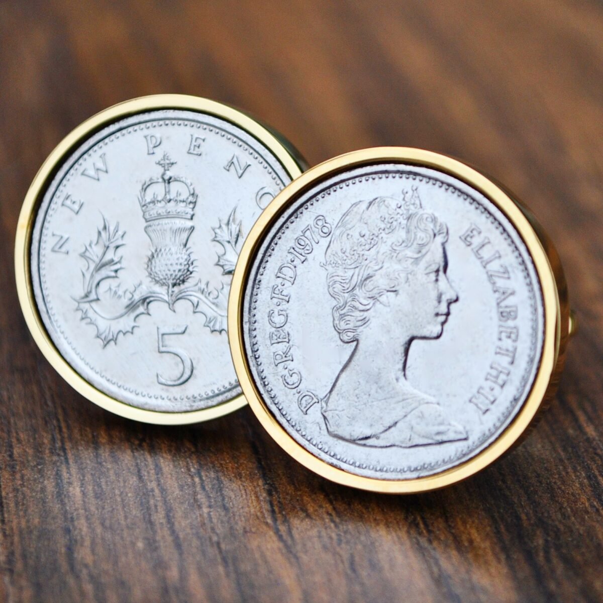 1978 Australian Five Cents Cufflinks
