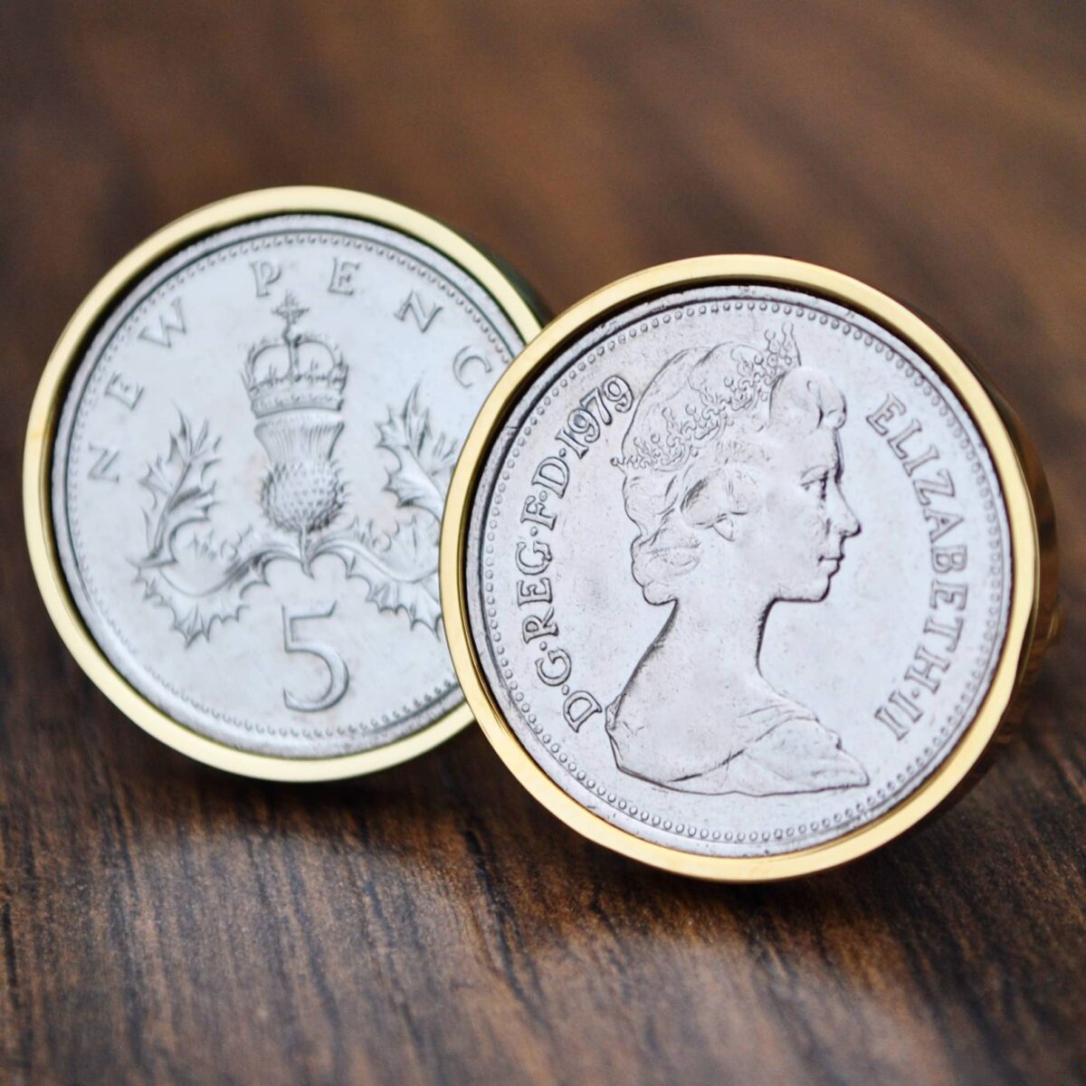 1979 Australian Five Cents Cufflinks