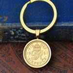 1951 Lucky Sixpence Coin Keyring