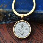 1957 Lucky Sixpence Coin Keyring