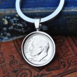 1960 U.S. Dime Coin Keyring