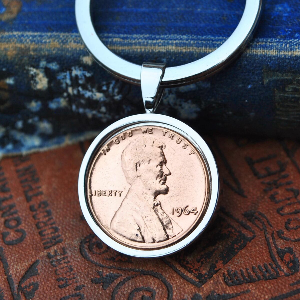 1964 U.S. Penny Coin Keyring