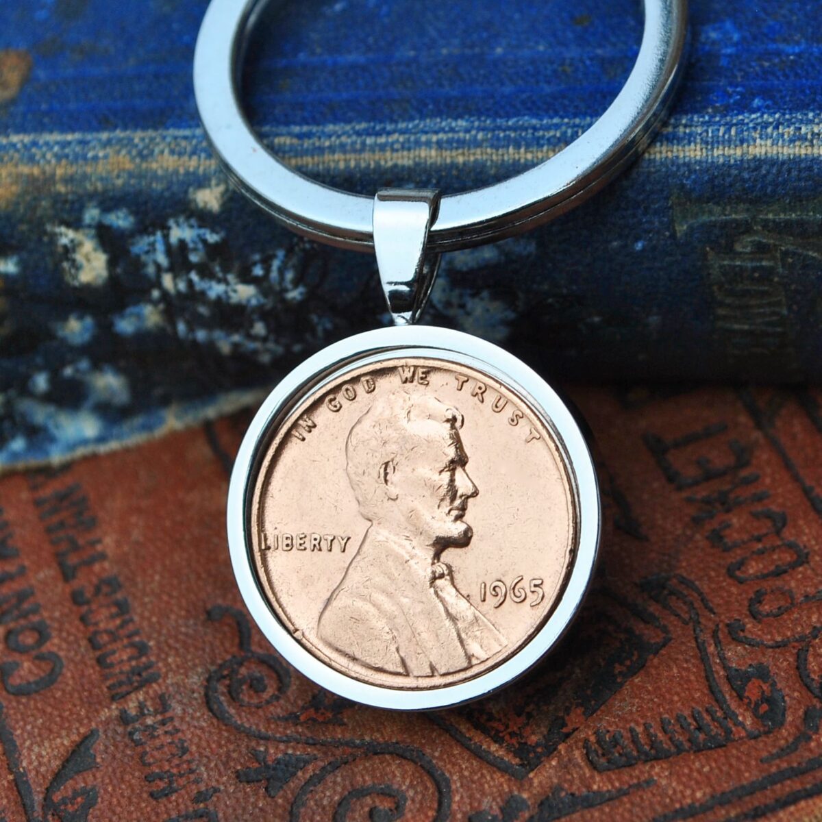 1965 U.S. Penny Coin Keyring