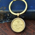 1965 Lucky Sixpence Coin Keyring