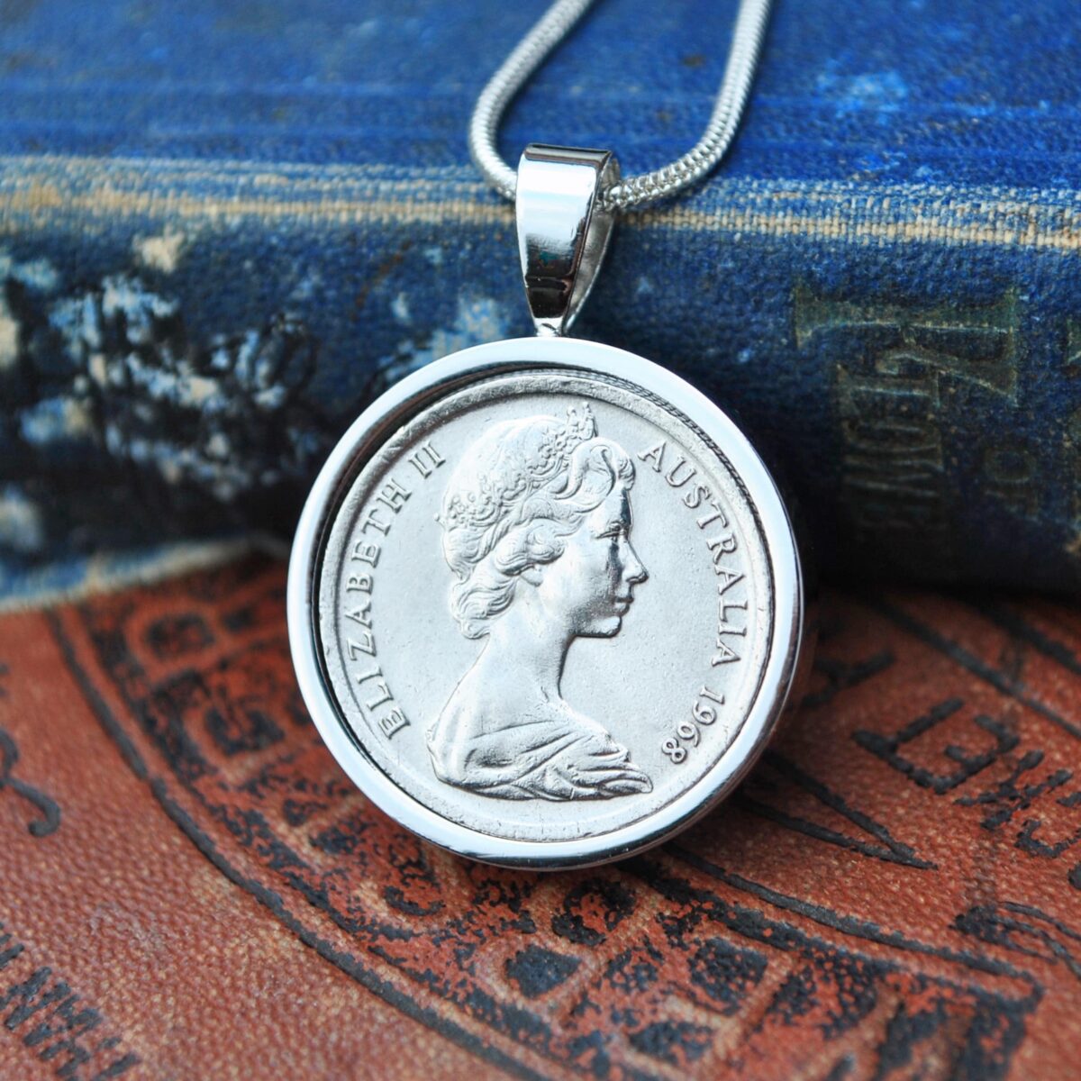 1968 Australian Five Cents Necklace