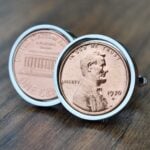 1970 U.S. Penny Coin Cufflinks